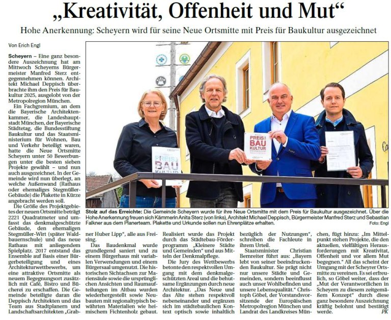PK-Artikel vom 11.04.2025 - Auszeichnung Bauherrenpreis PK-Artikel vom 11.04.2025 - Auszeichnung Bauherrenpreis