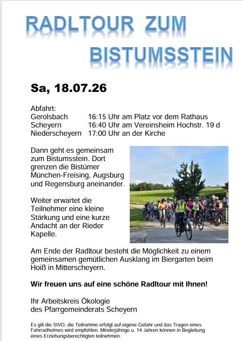 Radltour zum Bistumsstein